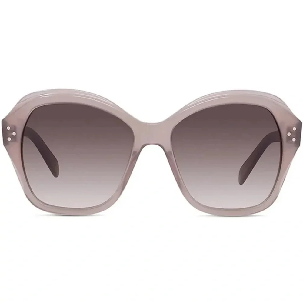 Celine Mauve/Brown Gradient Oversized Round Sunglasses - Picture 3 of 4